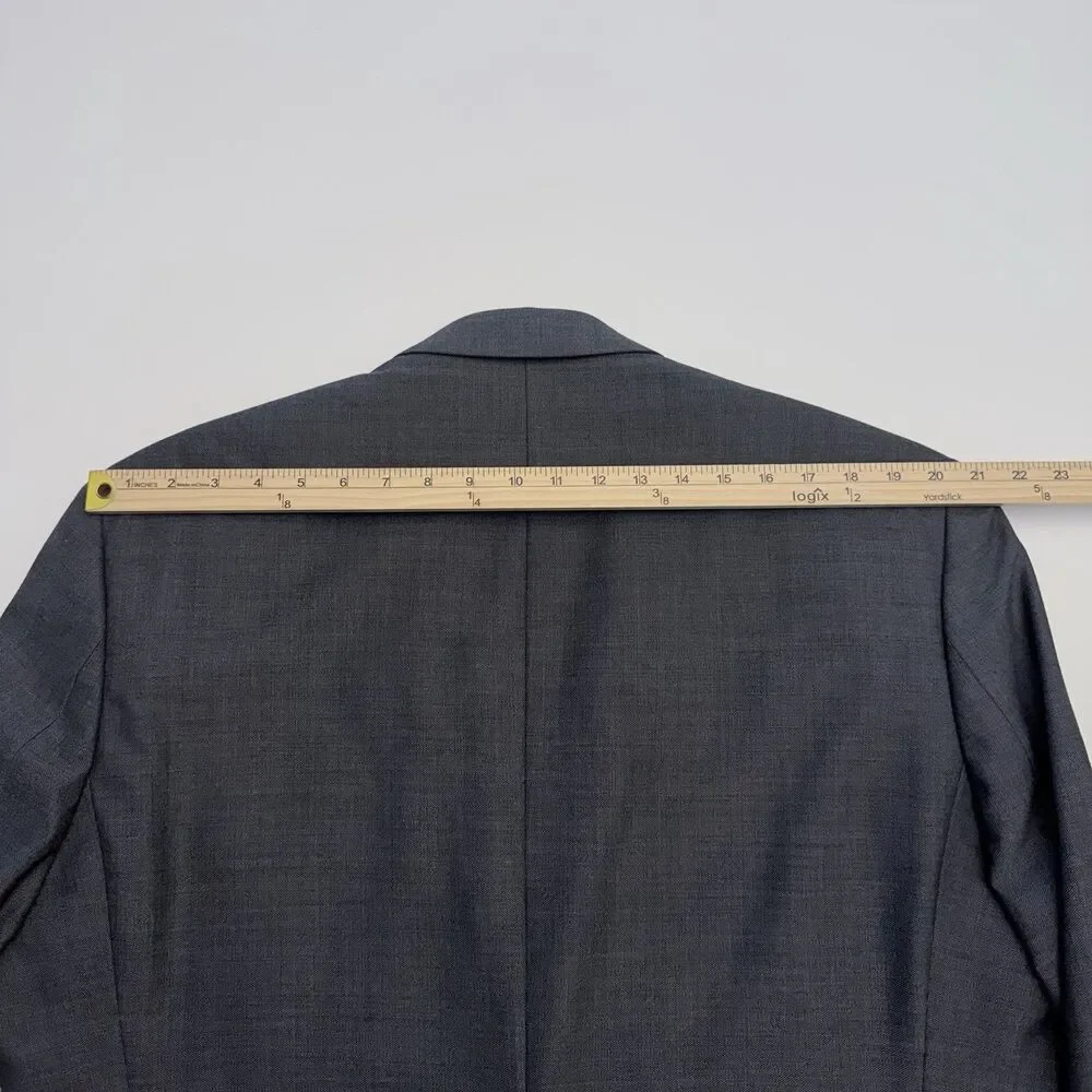 Lauren Ralph Lauren Mens 2 Piece Gray Suit 48L 40x28 Wool Blend Pleated Pants